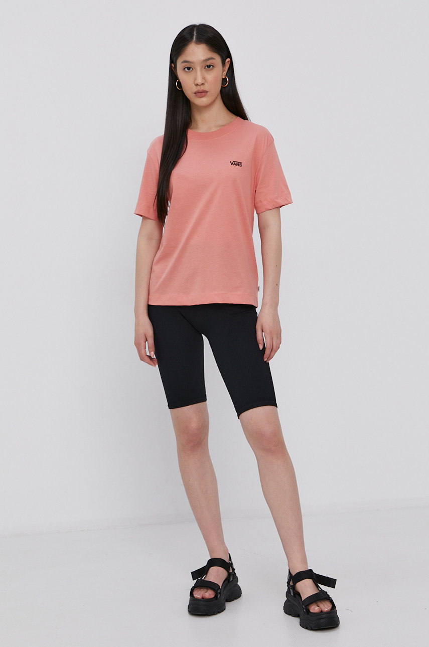 Vans cotton t-shirt pink