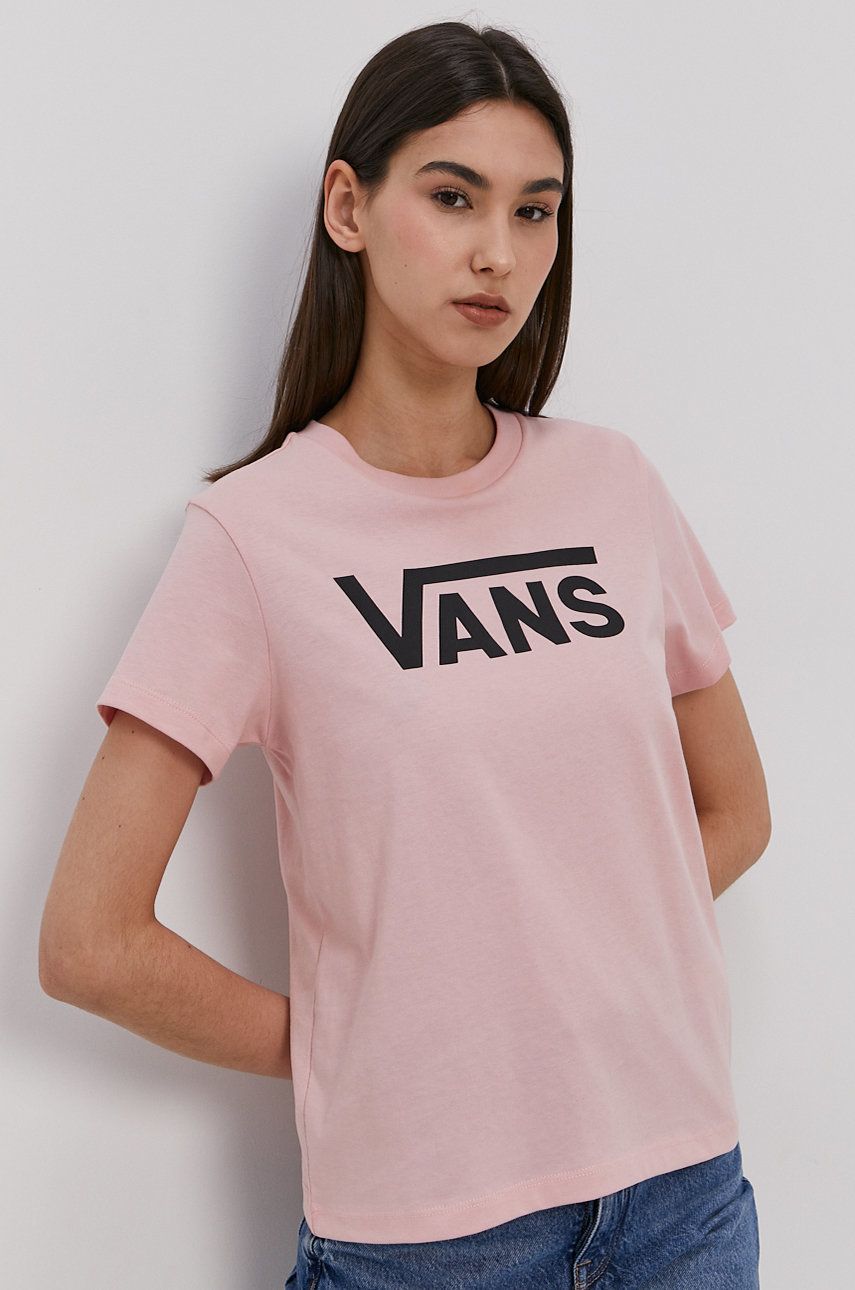 roz Vans tricou De femei