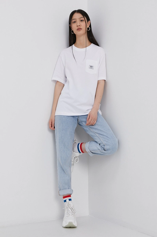 Vans cotton t-shirt white