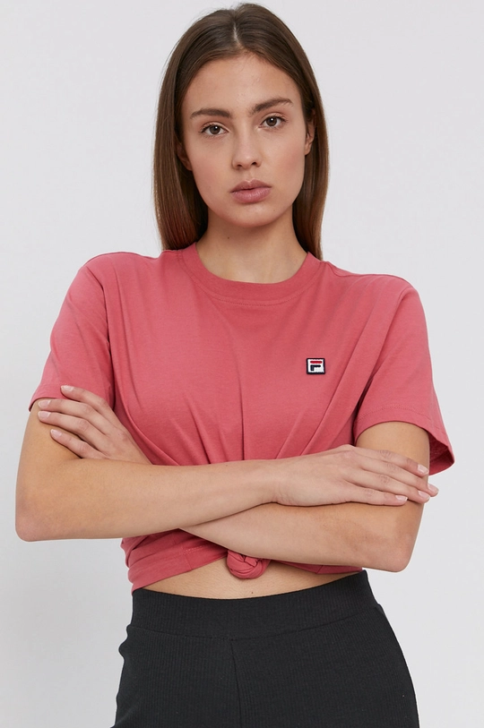 Fila - T-shirt bawełniany 100 % Bawełna