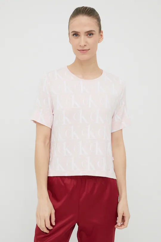 Піжамна футболка Calvin Klein Underwear рожевий
