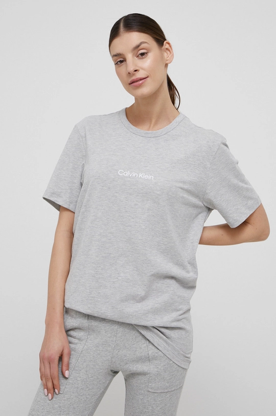 szary Calvin Klein Underwear T-shirt piżamowy Damski