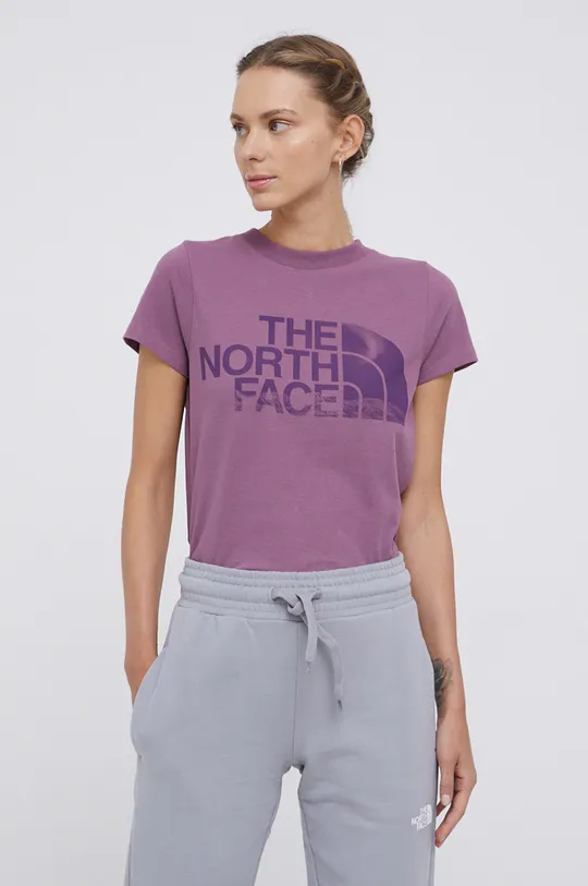 μωβ Μπλουζάκι The North Face Γυναικεία
