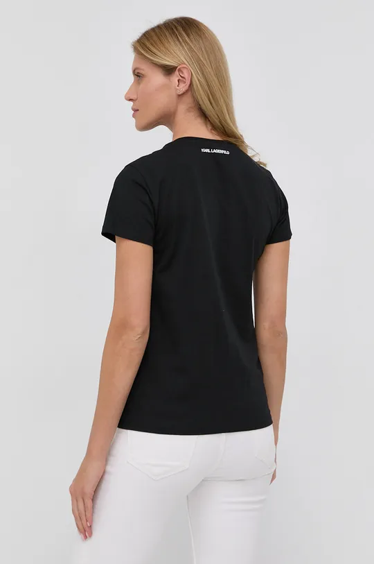Karl Lagerfeld T-shirt bawełniany 216W1703 100 % Bawełna organiczna
