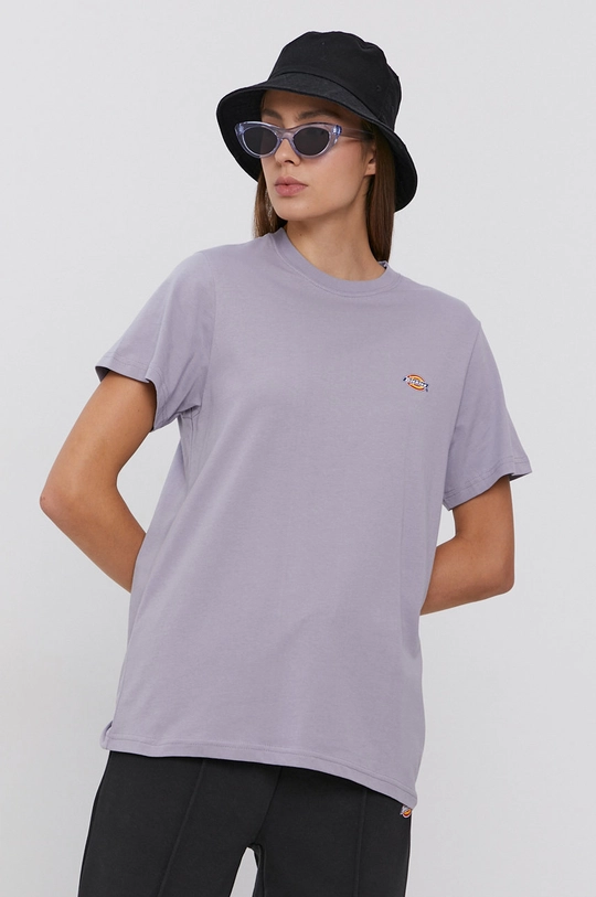 fioletowy Dickies T-shirt bawełniany