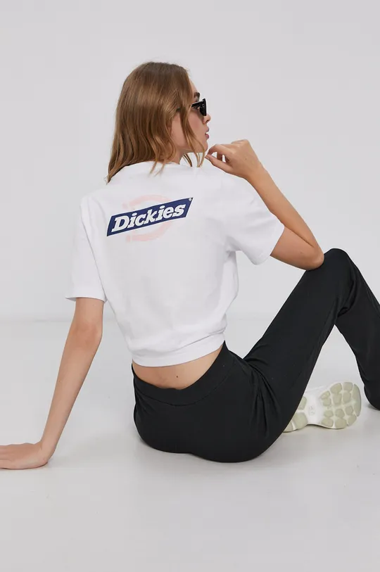 λευκό Μπλουζάκι Dickies Γυναικεία