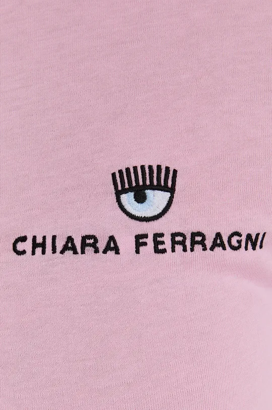 Хлопковая футболка Chiara Ferragni Logo Basic Женский