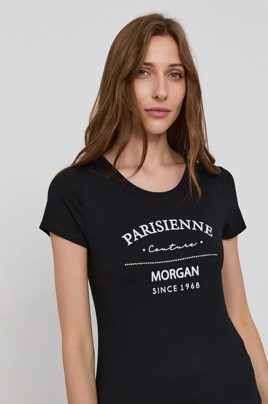 czarny Morgan T-shirt