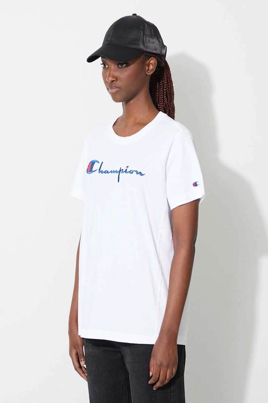 white Champion cotton t-shirt