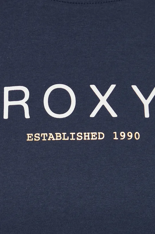 tmavomodrá Bavlnené tričko Roxy