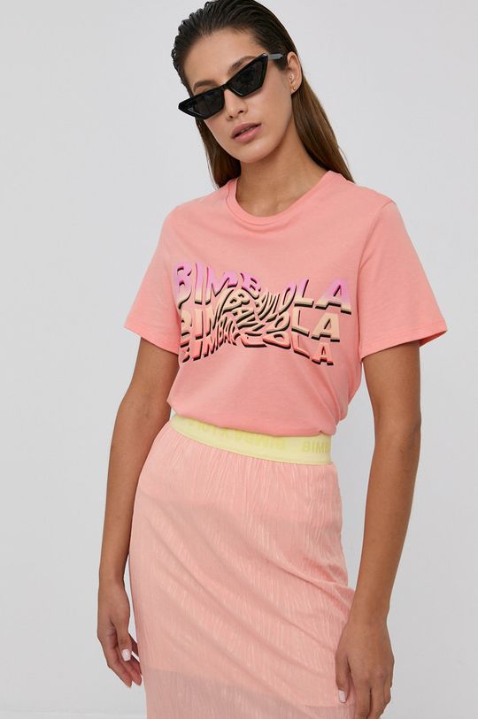 różowy Bimba Y Lola T-shirt bawełniany
