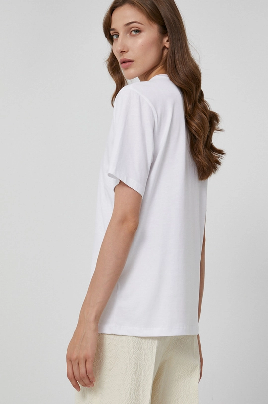 Victoria Victoria Beckham T-shirt bawełniany Materiał zasadniczy: 100 % Bawełna organiczna, Wykończenie: 5 % Elastan, 95 % Bawełna organiczna