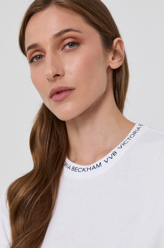 Victoria Victoria Beckham T-shirt bawełniany biały