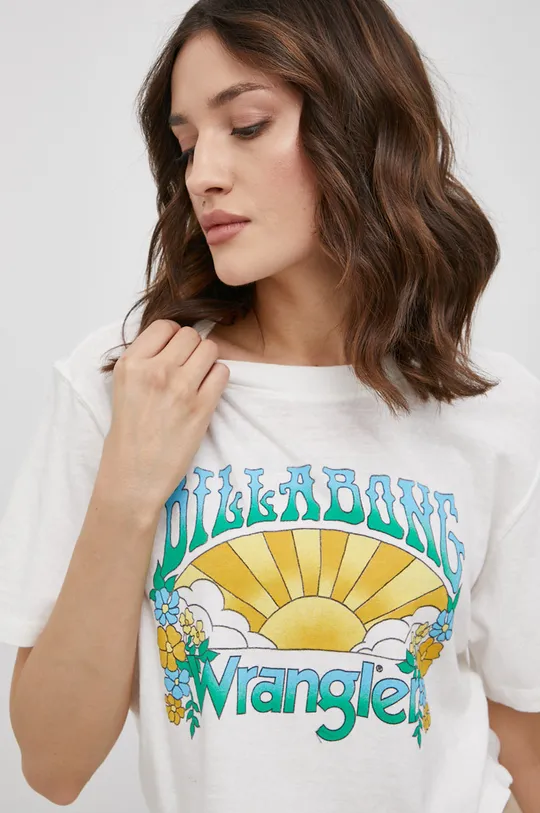 Βαμβακερό μπλουζάκι Billabong WRANGLER Γυναικεία