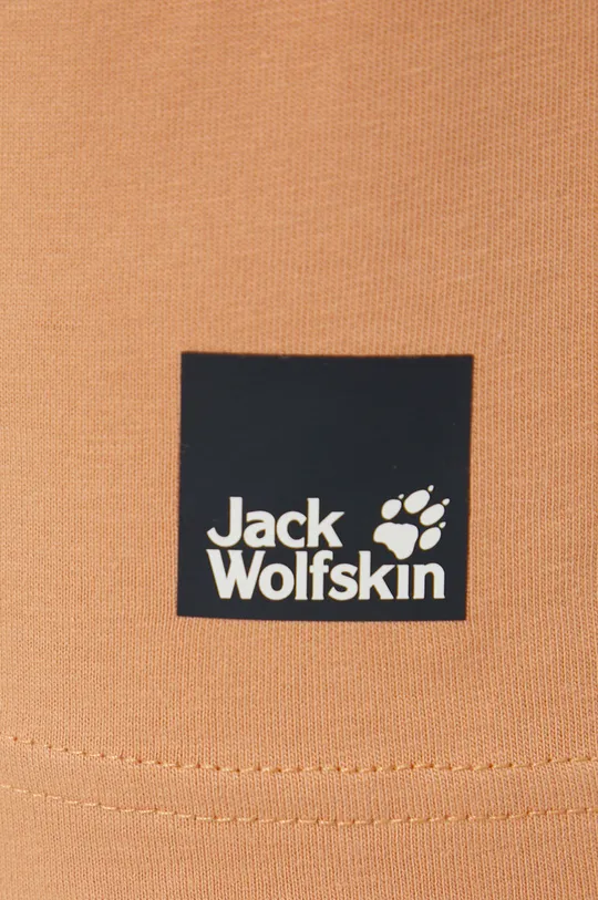 πορτοκαλί Βαμβακερό μπλουζάκι Jack Wolfskin