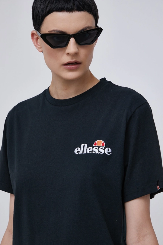 чорний Бавовняна футболка Ellesse Жіночий