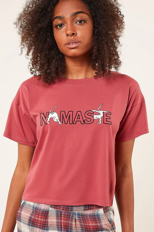fioletowy Etam T-shirt piżamowy Damski