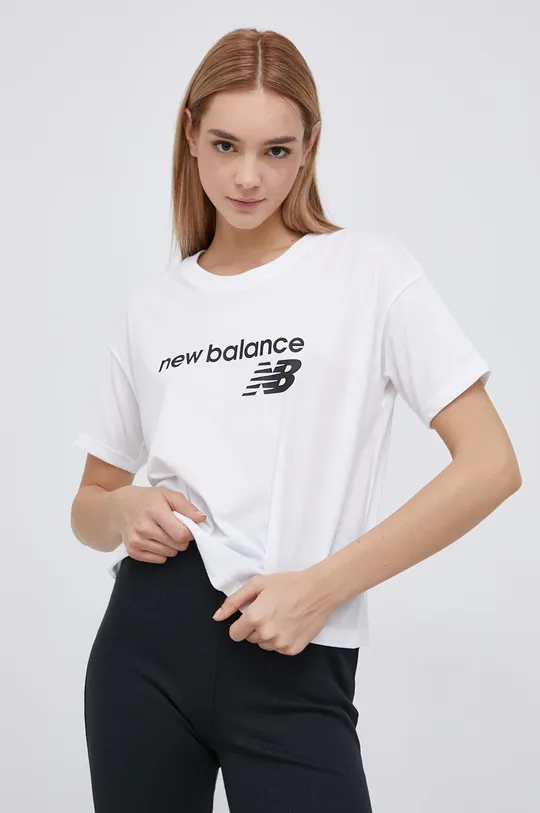 New Balance T-shirt WT03805WT biały
