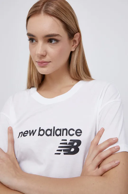 biela Tričko New Balance WT03805WT
