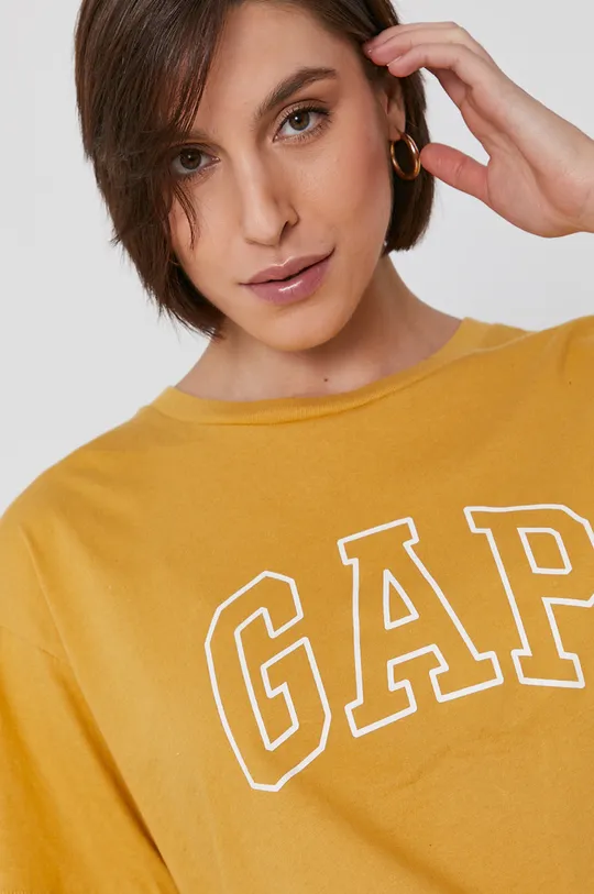 żółty GAP T-shirt bawełniany
