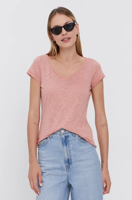różowy Sisley T-shirt