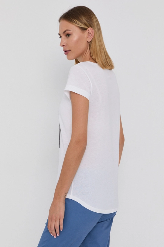 Sisley T-shirt bawełniany 100 % Bawełna