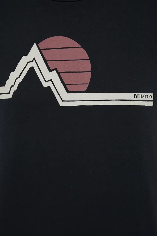 μαύρο Βαμβακερό μπλουζάκι Burton