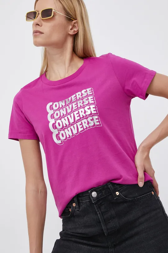ružová Converse - Bavlnené tričko