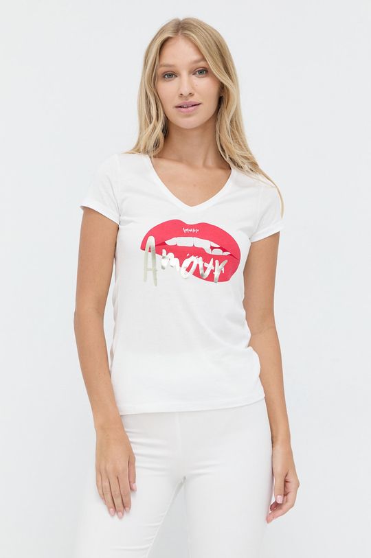 biały Morgan T-shirt Damski