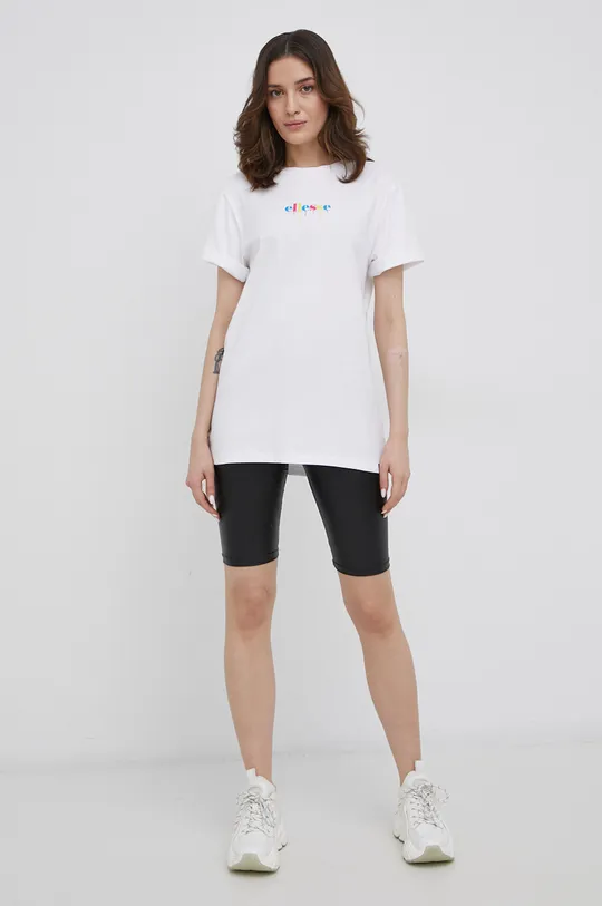 Ellesse T-shirt bawełniany biały
