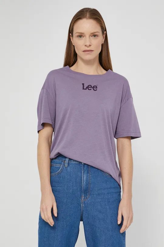 fioletowy Lee T-shirt Damski