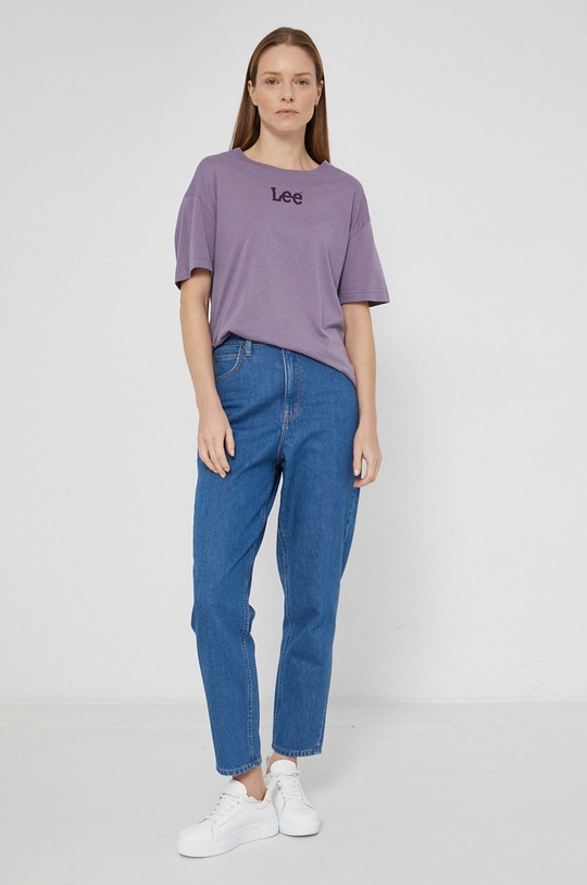 Lee t-shirt lila