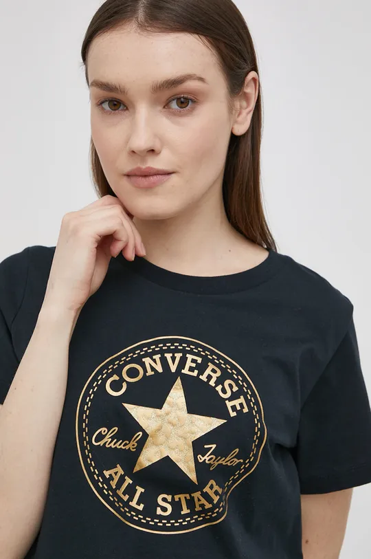 black Converse cotton t-shirt Women’s