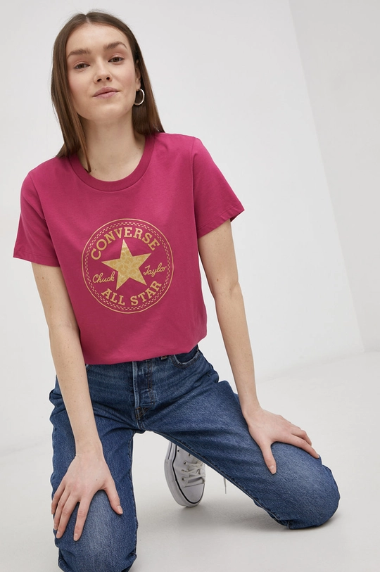 pink Converse cotton t-shirt Women’s