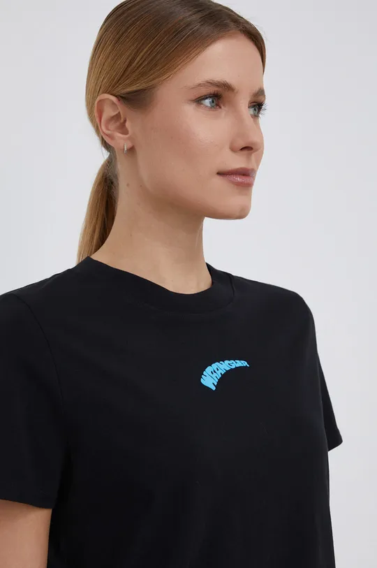 czarny Wrangler T-shirt bawełniany