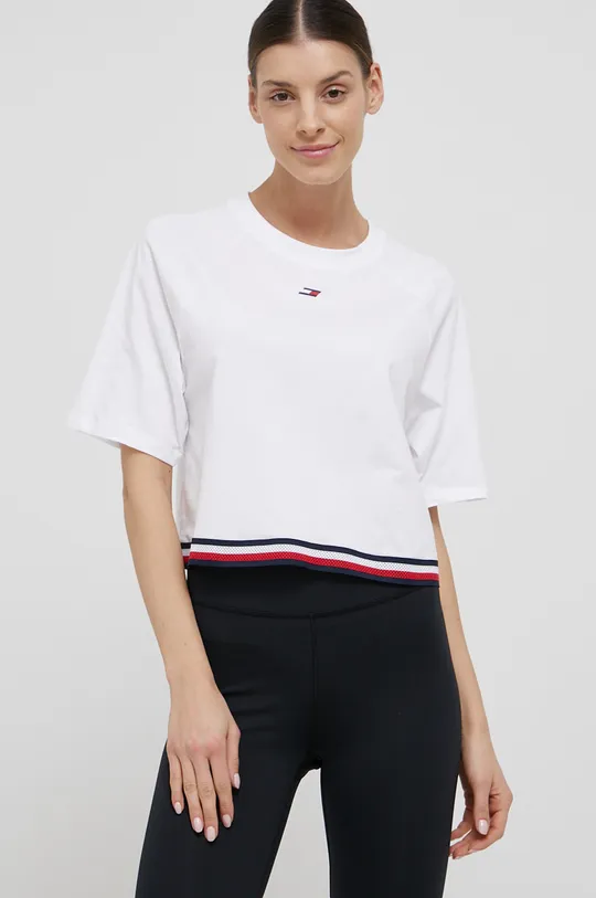 Tommy Hilfiger T-shirt bawełniany biały