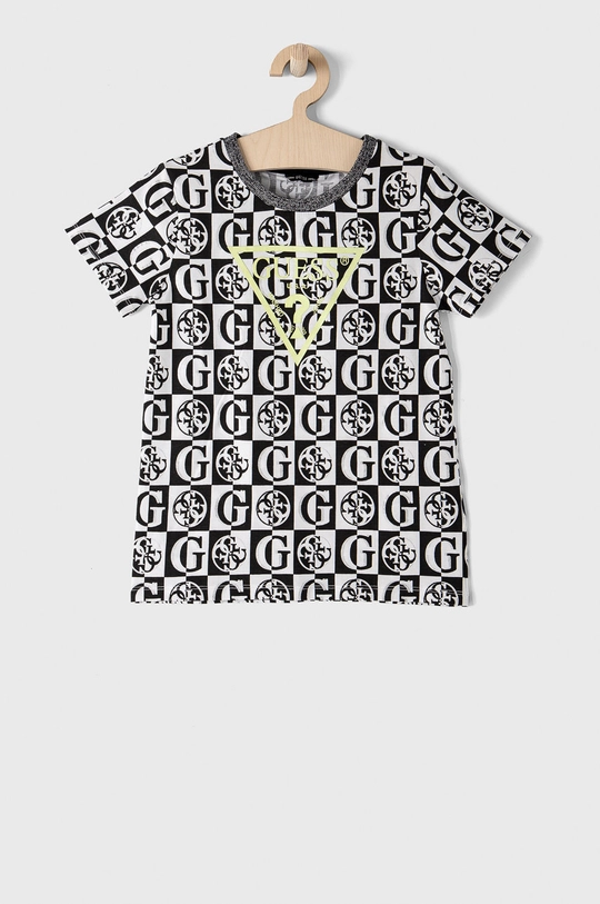 czarny Guess T-shirt dziecięcy Dziewczęcy