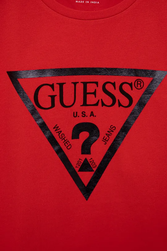 Guess - Дитяча футболка  95% Органічна бавовна, 5% Еластан