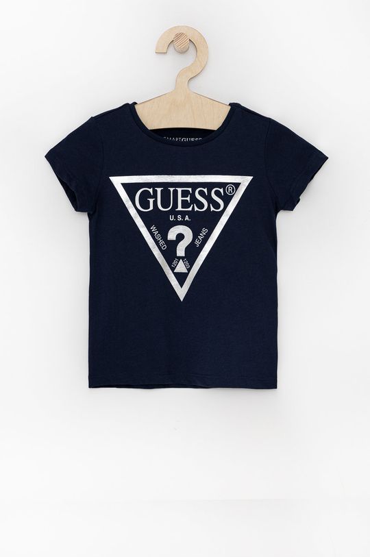 námořnická modř Dětské bavlněné tričko Guess Dívčí
