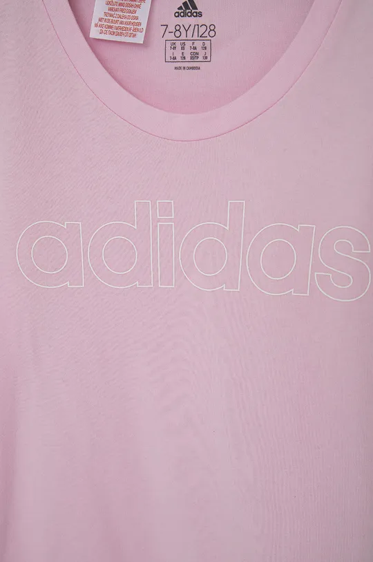 Dječja pamučna majica kratkih rukava adidas  100% Pamuk