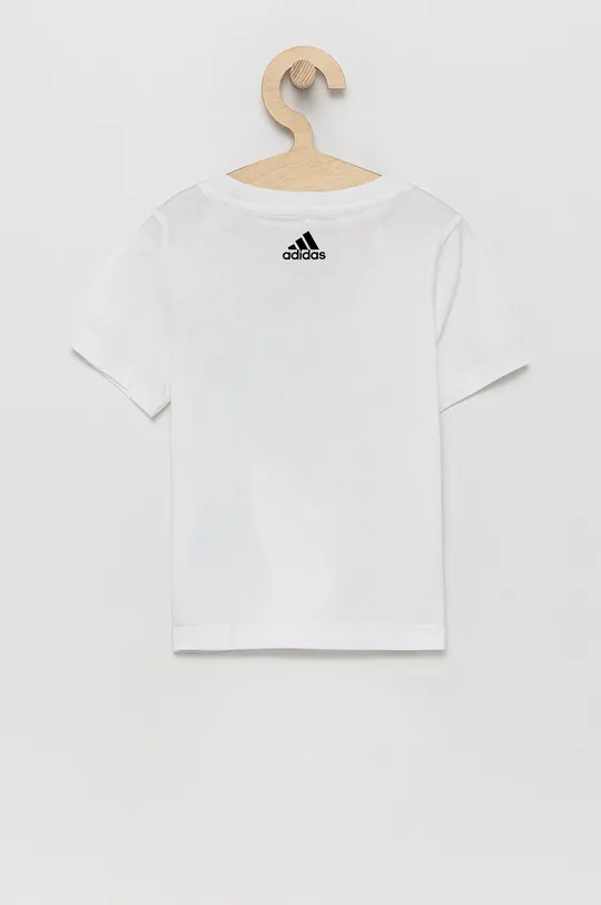 adidas T-shirt bawełniany dziecięcy GS2186 biały