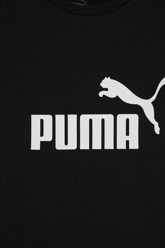 Detské bavlnené tričko Puma 587029 čierna