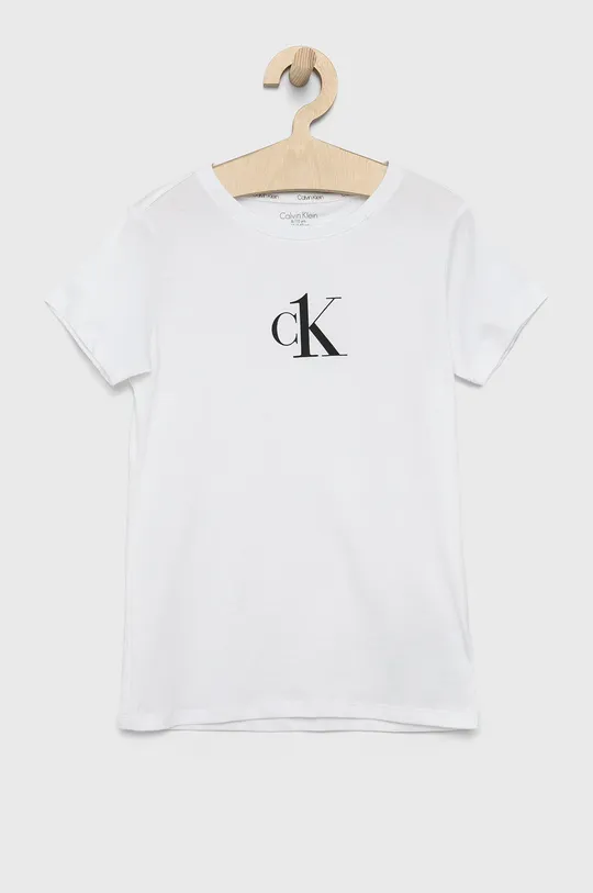 Calvin Klein Underwear T-shirt bawełniany dziecięcy (2-pack) biały