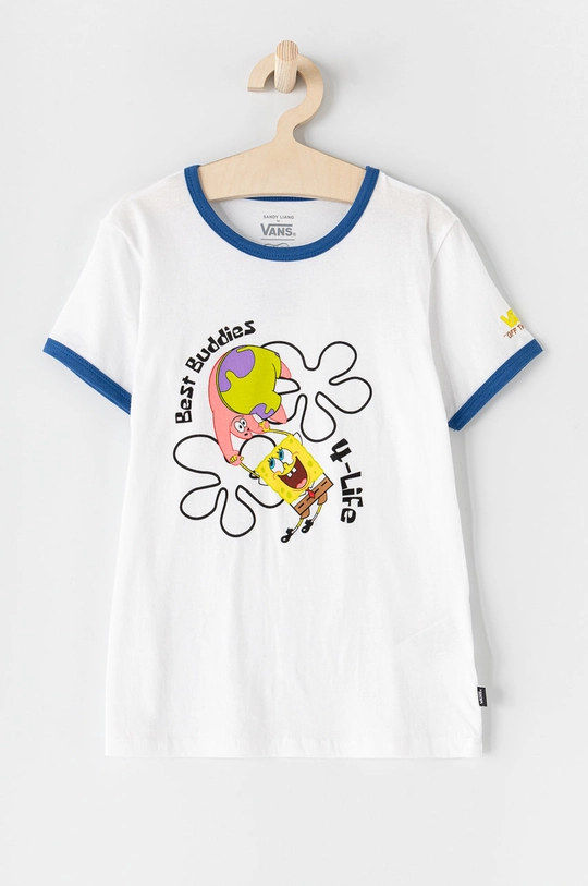 Vans T-shirt dziecięcy x Spongebob biały