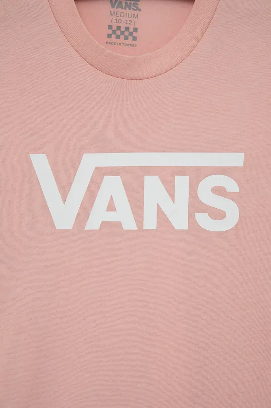 różowy Vans T-shirt bawełniany dziecięcy