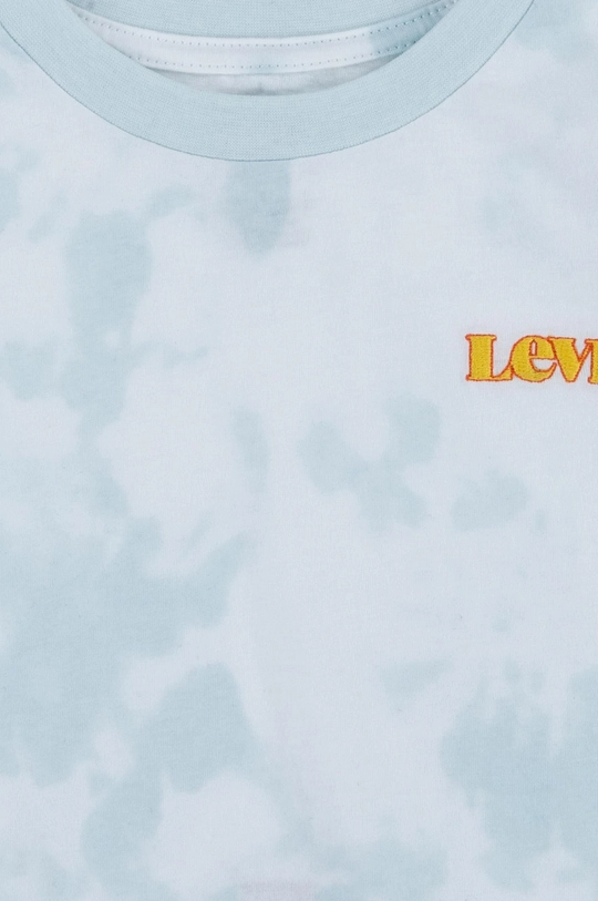 Levi's T-shirt bawełniany dziecięcy niebieski