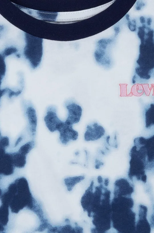 Detské bavlnené tričko Levi's tmavomodrá