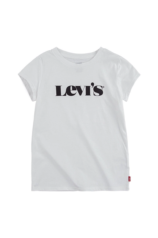 biały Levi's T-shirt dziecięcy Dziewczęcy