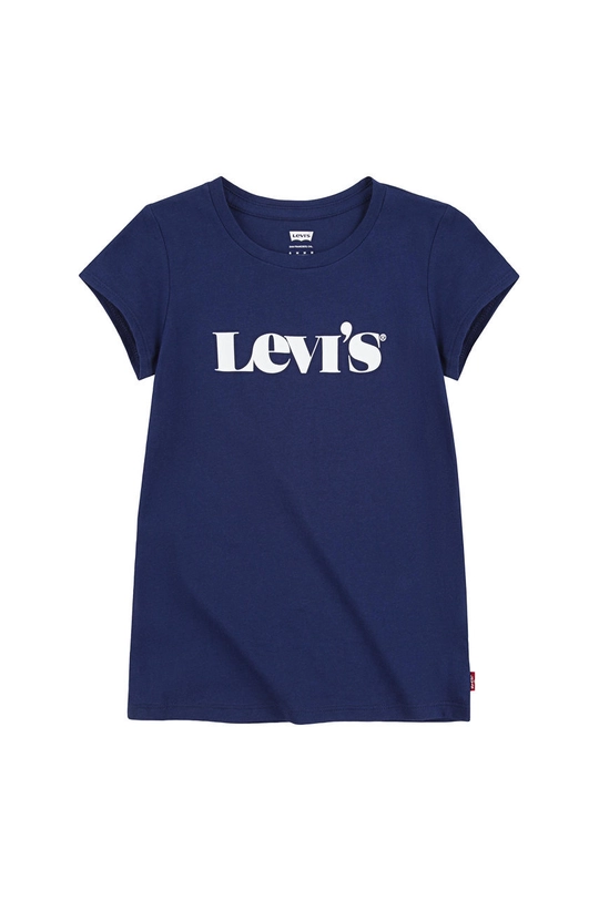 granatowy Levi's T-shirt dziecięcy Dziewczęcy