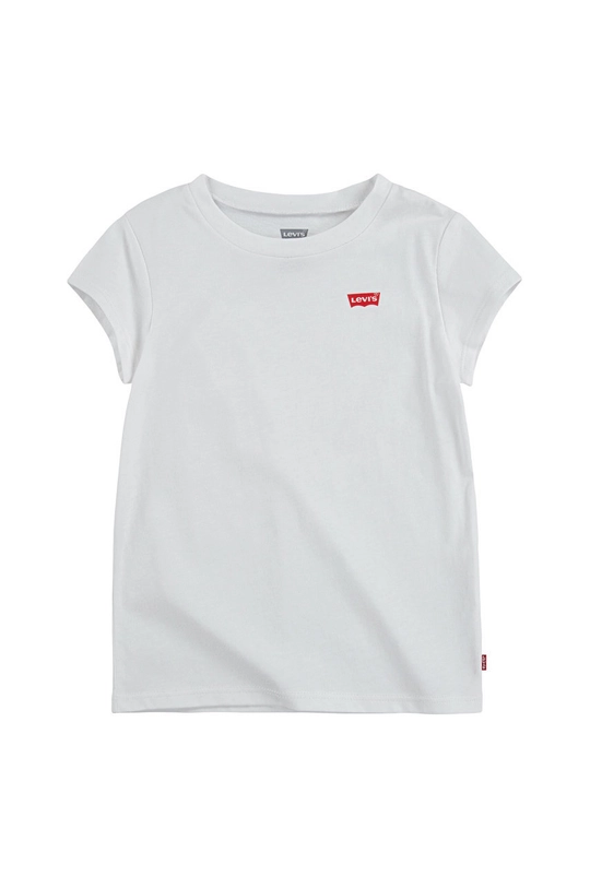 biały Levi's T-shirt dziecięcy Dziewczęcy